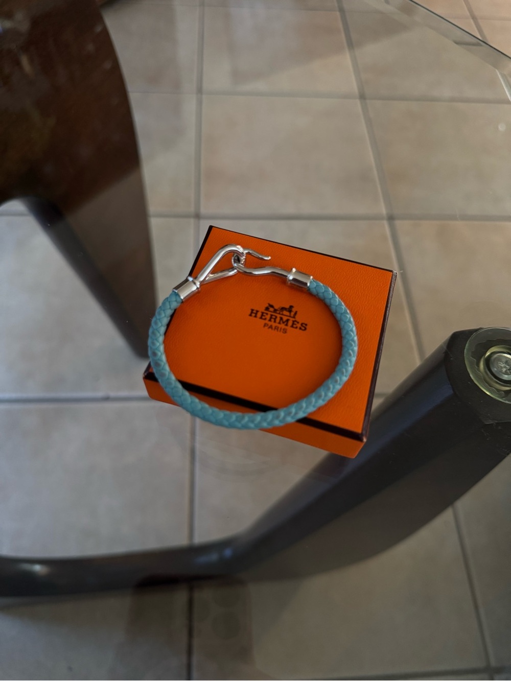 Hermes Jumbo SV Braided Bracelet
